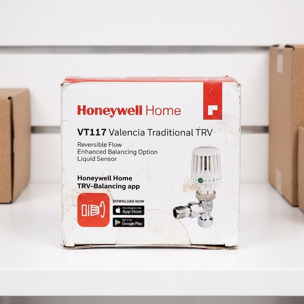 Honeywell Valencia TRV 15mm Angled VT117 — Damaged Box